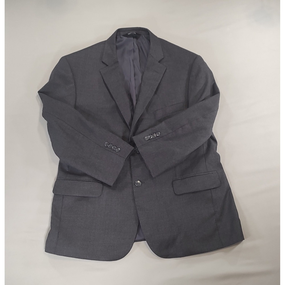 Jos A Bank Sport Coat Charcoal Gray Mens 44 XL Tailored Fit Traveler Jacket